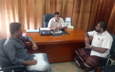 المدير التنفيذي لمؤسسة البر للتنمية الاجتماعية بالقطن يزور المدير العام لمديرية القطن