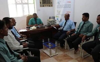 مؤسسة البر للتنمية الاجتماعية بالقطن تستقبل وفد مكتب شبكة النماء اليمنية للمنظمات الاهلية بوادي حضرموت