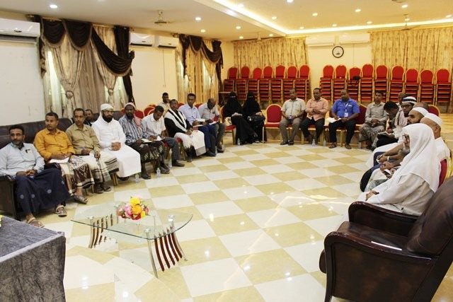 مؤسسة البر للتنمية الاجتماعية بالقطن تحضر اللقاء التعريفي لمنظمات المجتمع المدني بوادي حضرموت بمكتب الأمم المتحدة لتنسيق الشؤون الإنسانية (الأوتشا)