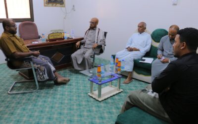مؤسسة البر تستقبل إدارة شبكة النماء بوادي حضرموت لبحث التعاون وتفقد سير العمل